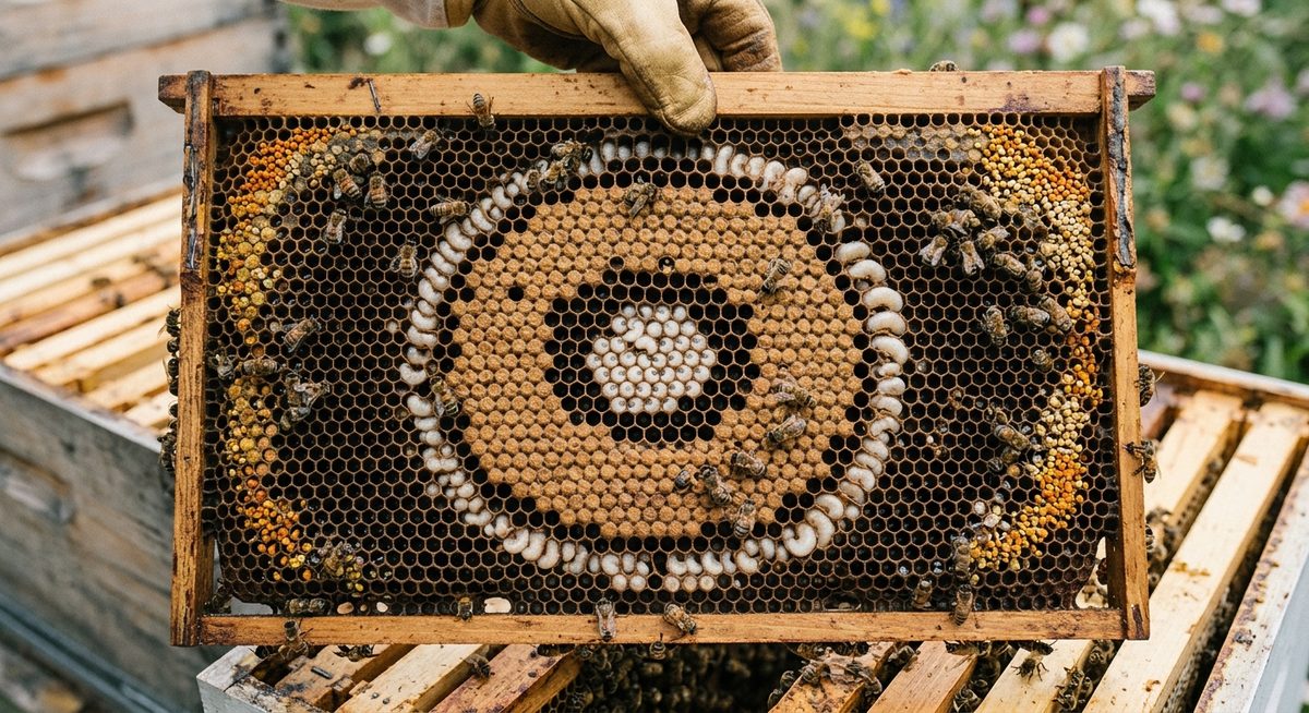 מסגרת דגירה עם טבעות של ביצים זחלים ודגירה אטומה
