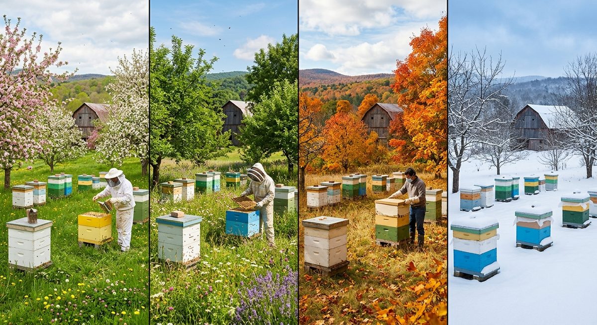 מכוורת בארבע עונות השנה